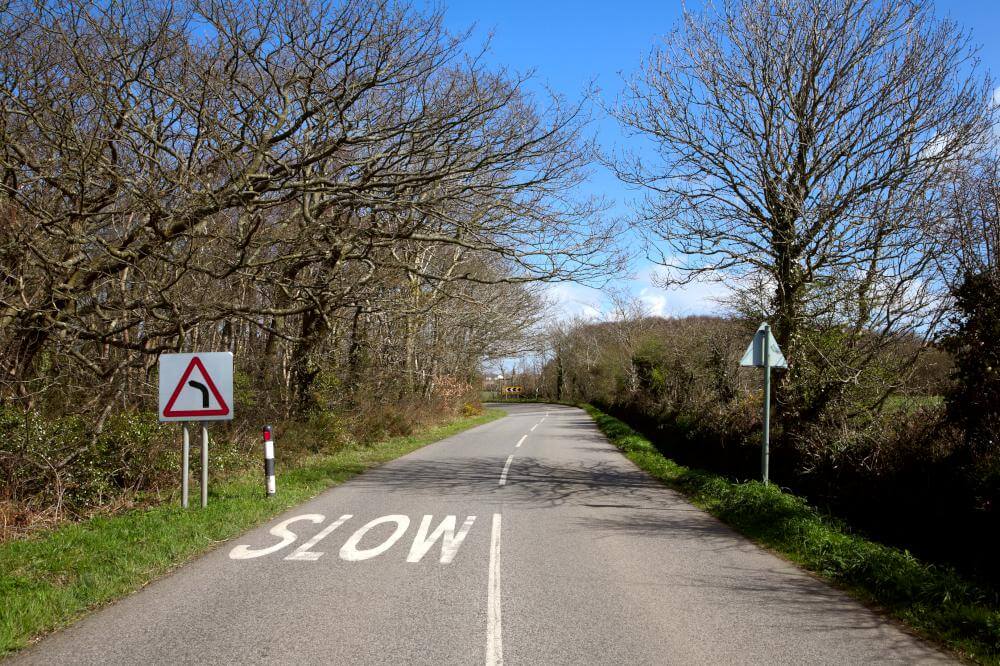 Driving safely on country roads